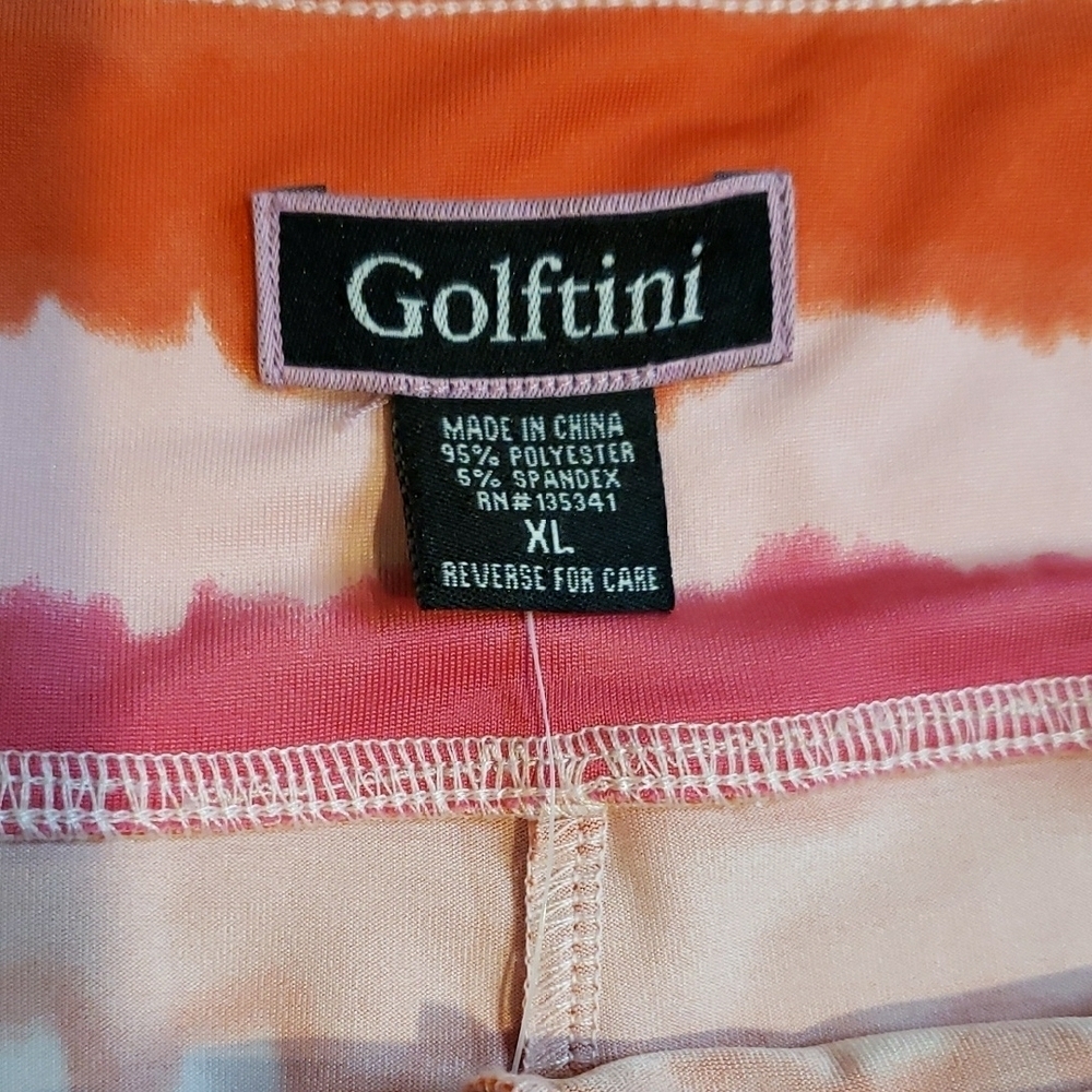 Golftini Pink Label Multi Color Golf Skort XL - Picture 5 of 8